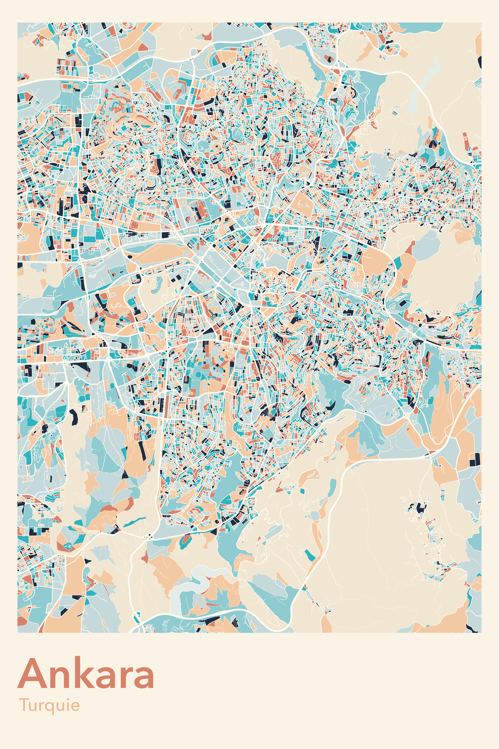 Plan d'Ankara - Carte personnalisée