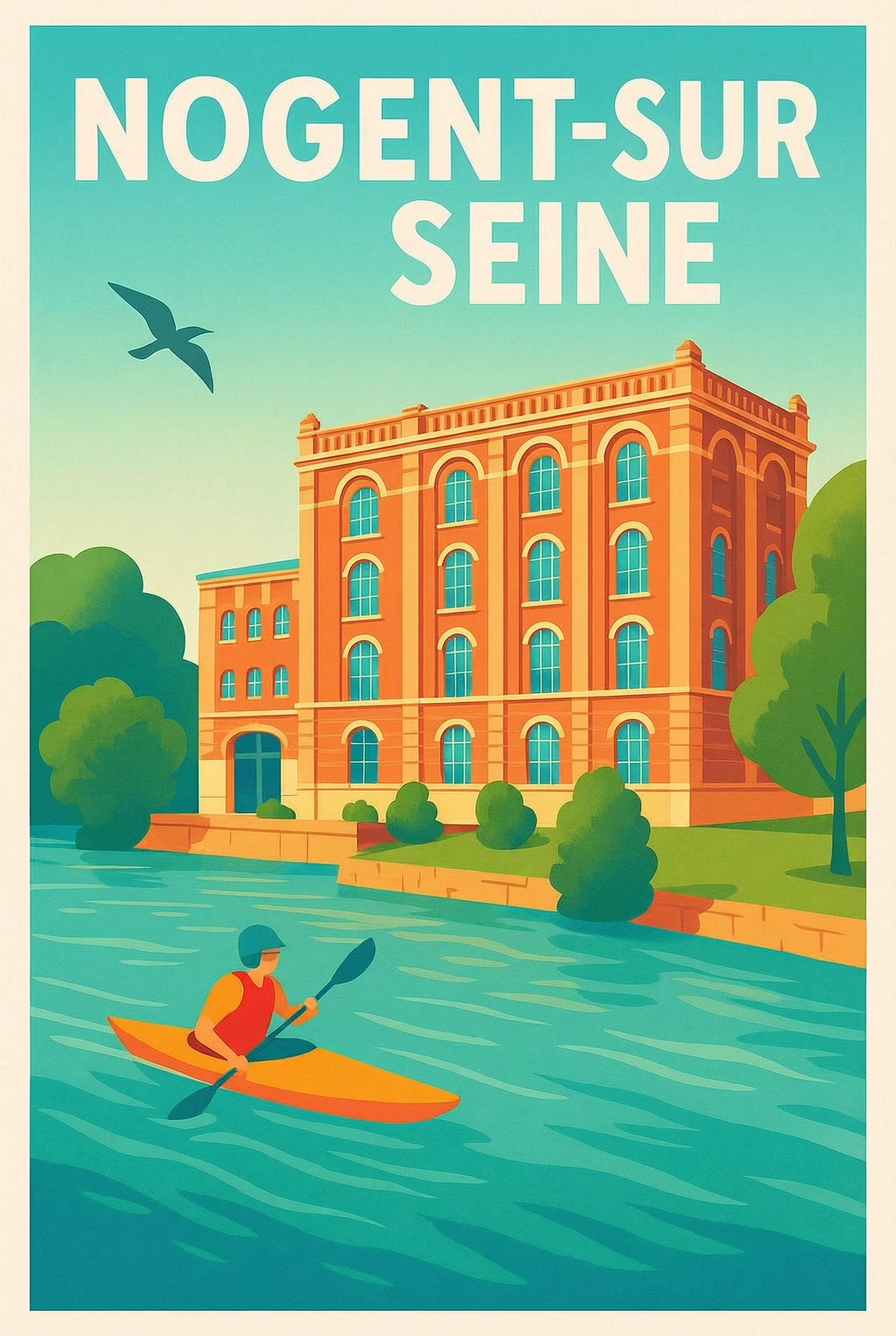 Affiche de Nogent-sur-Seine - L'élégance au fil de l'eau