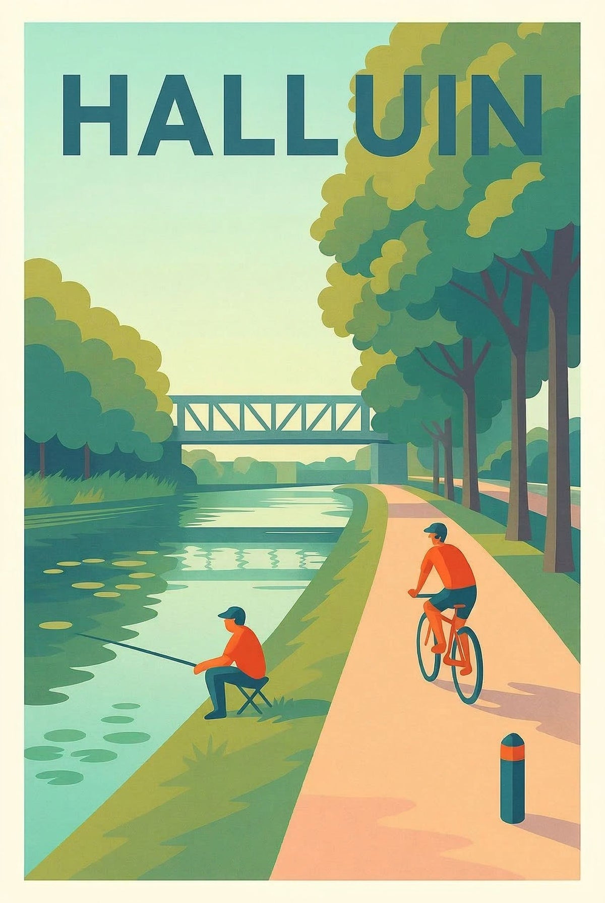Affiche de Halluin - Balade et détente au bord de l'eau