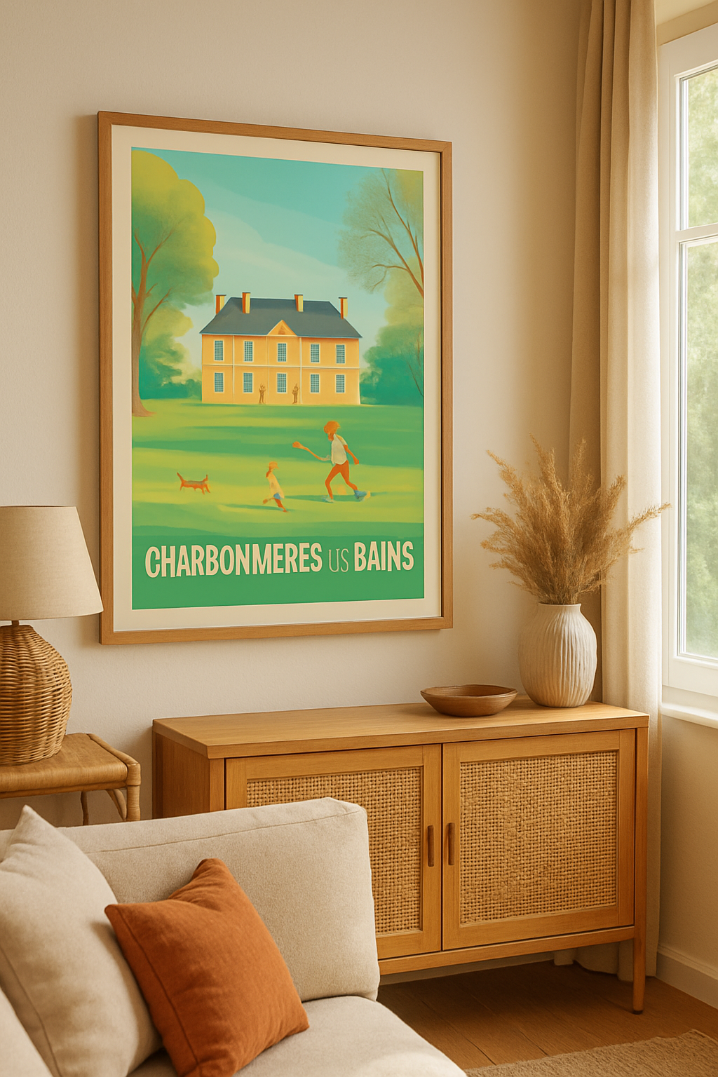 Rhône France Affiche de Charbonnières-les-Bains - Sérénité au parc du château