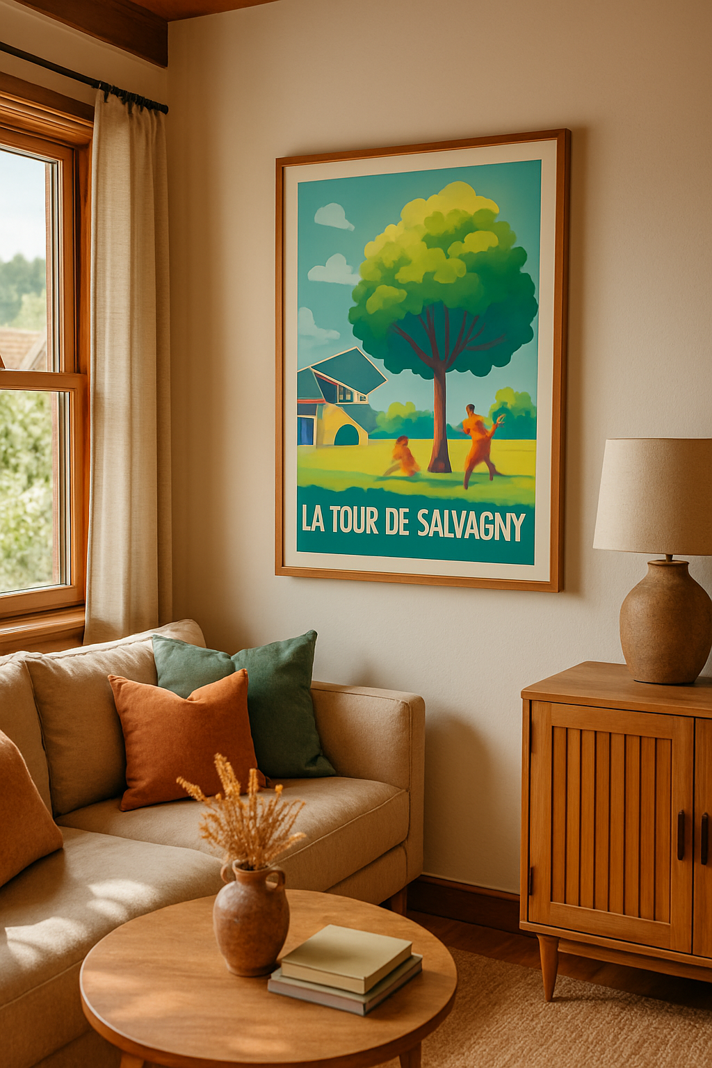 Rhône France Affiche de La Tour-de-Salvagny - Un coin de verdure dynamique