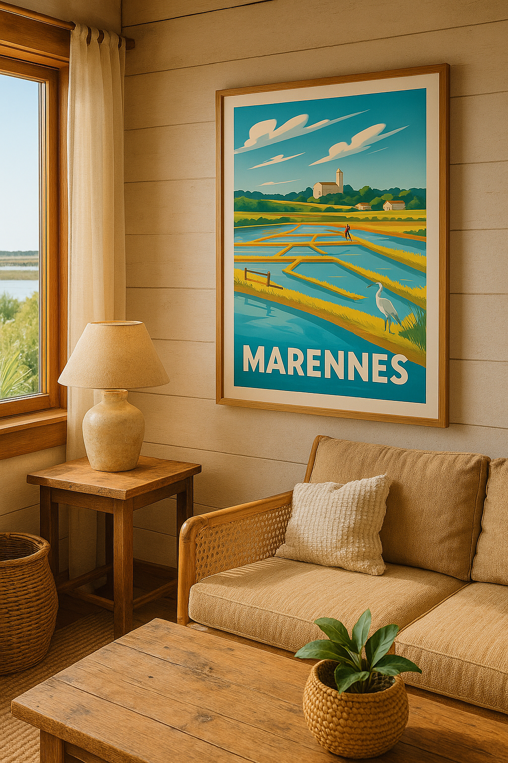 Rhône France Affiche de Marennes - Évasion au cœur des marais salants