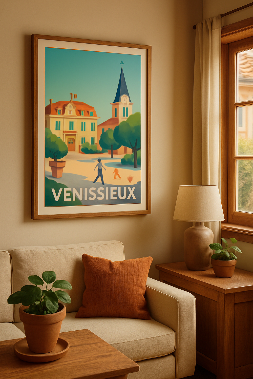 Rhône France Affiche de Vénissieux - Charme et sérénité au cœur de la ville