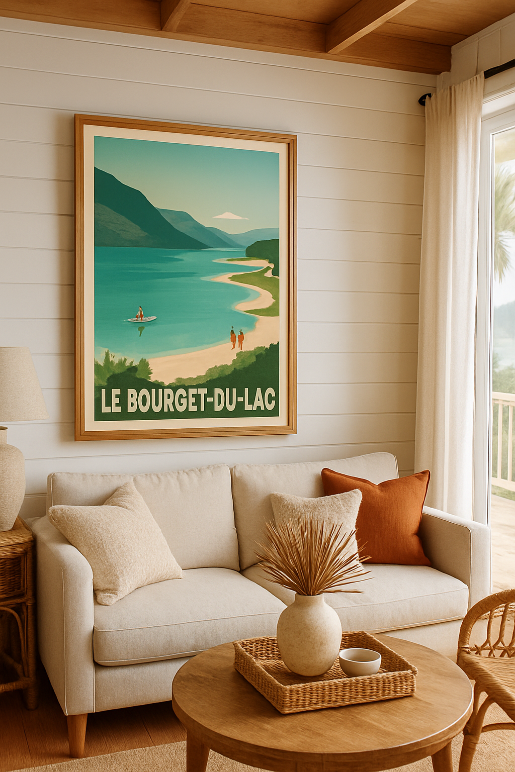 Savoie France Affiche de Le Bourget-du-Lac - Évasion paisible au bord du lac