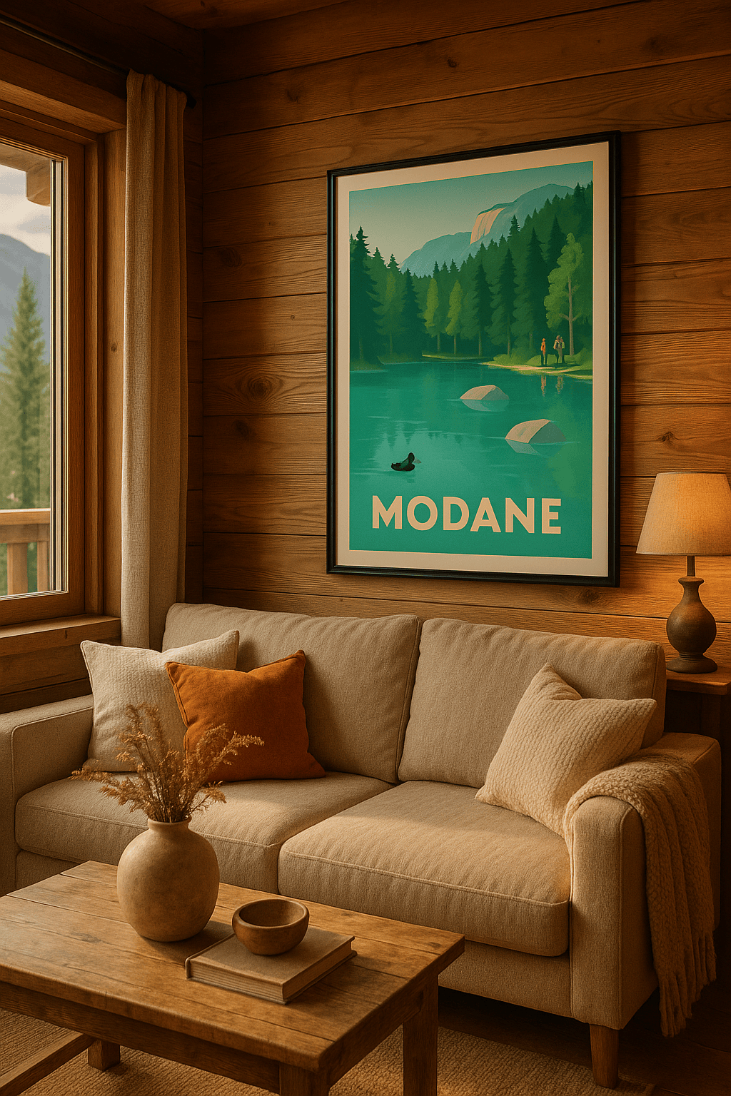 Savoie France Affiche de Modane - Évasion nature et sérénité alpine