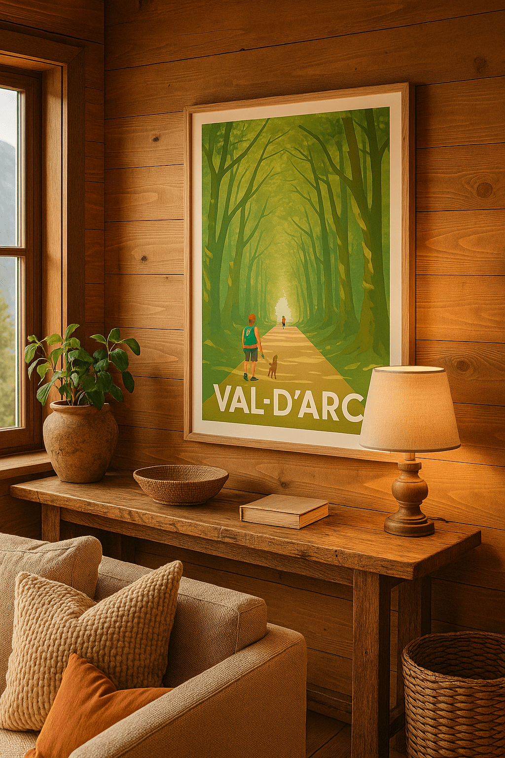 Savoie France Affiche de Val-d'Arc - Promenade nature et sérénité