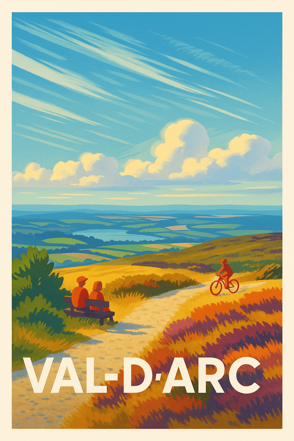 Savoie France Pas de Cadre / 20 × 30cm Affiche de Val-d'Arc - Évasion et nature à couper le souffle