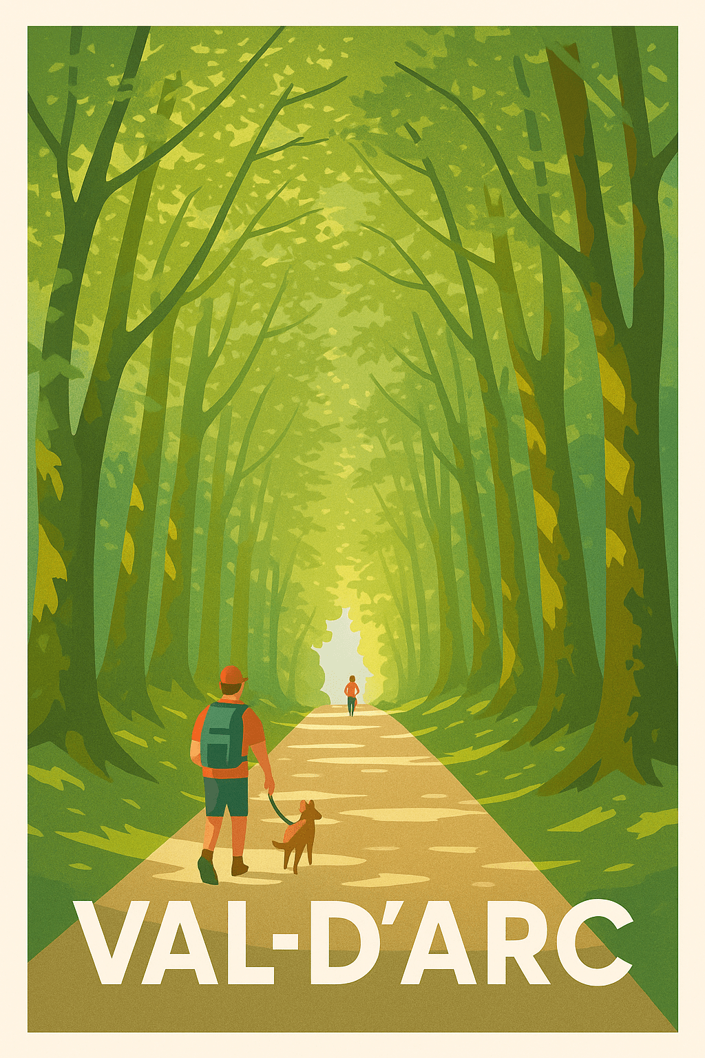 Savoie France Pas de Cadre / 20 × 30cm Affiche de Val-d'Arc - Promenade nature et sérénité