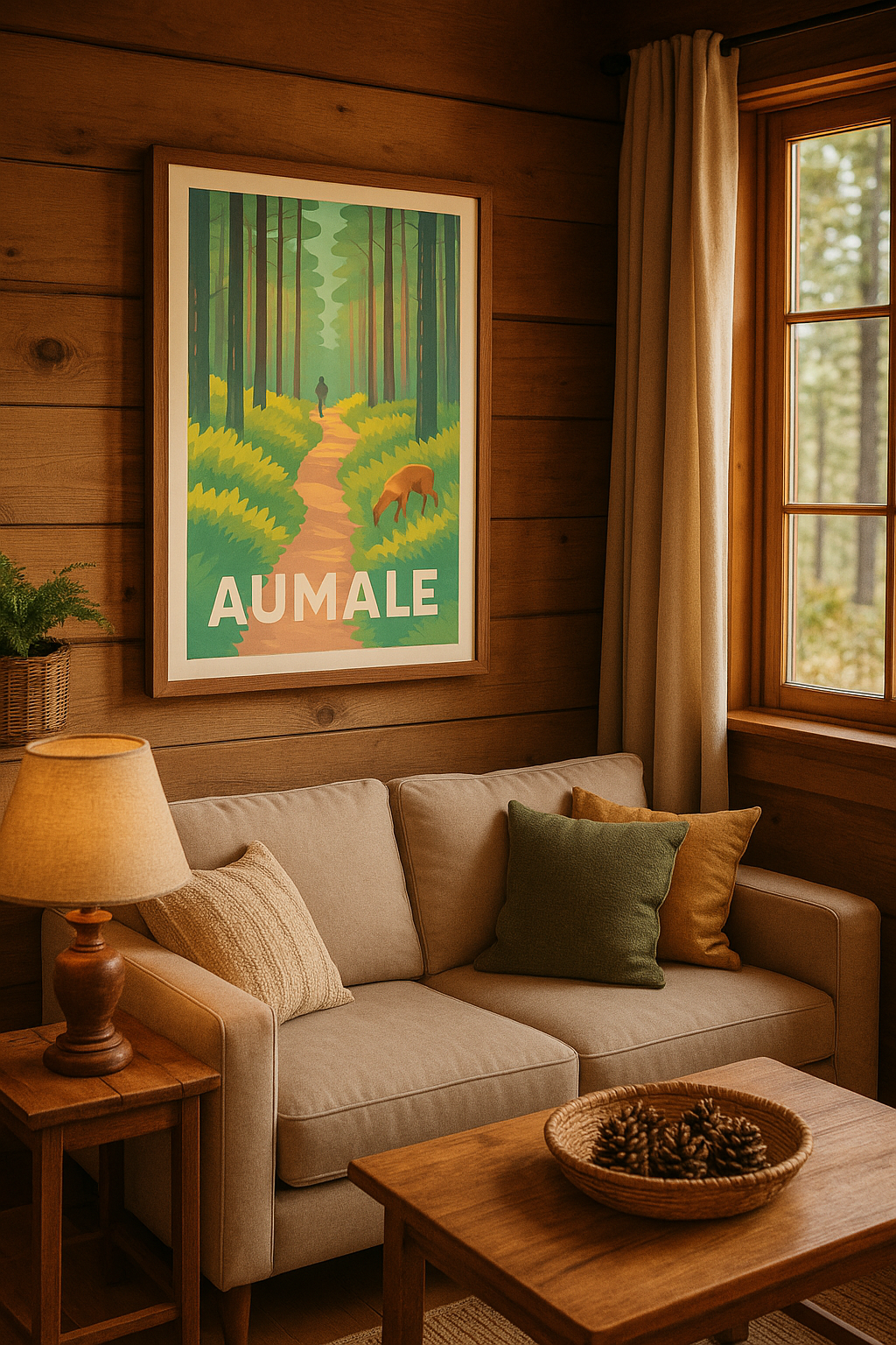 Affiche Aumale — Balade au cœur de la nature préservée · poster d'art de Aumale