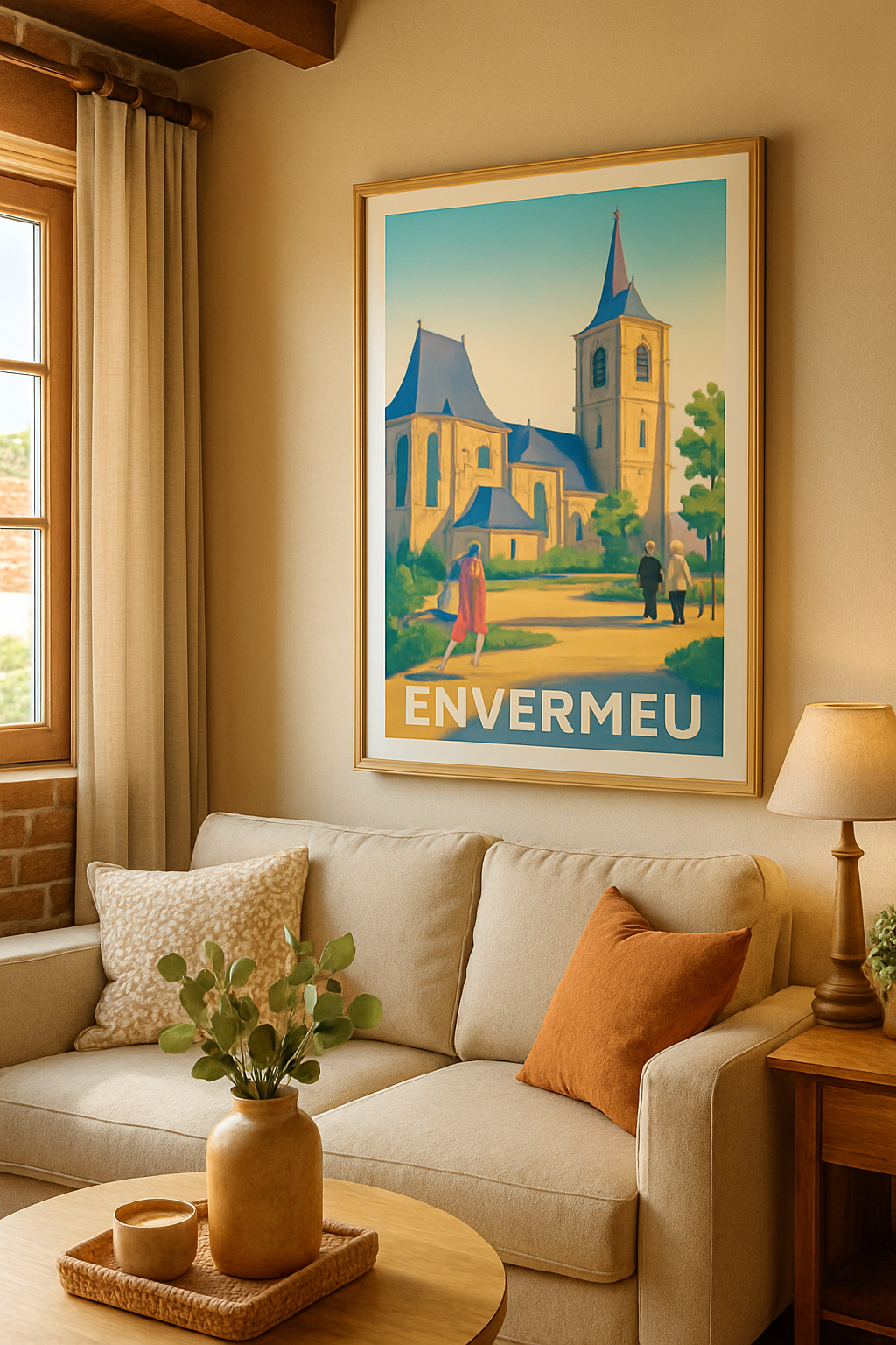 Affiche Envermeu — Charme et sérénité au cœur de la ville · poster d'art de Envermeu