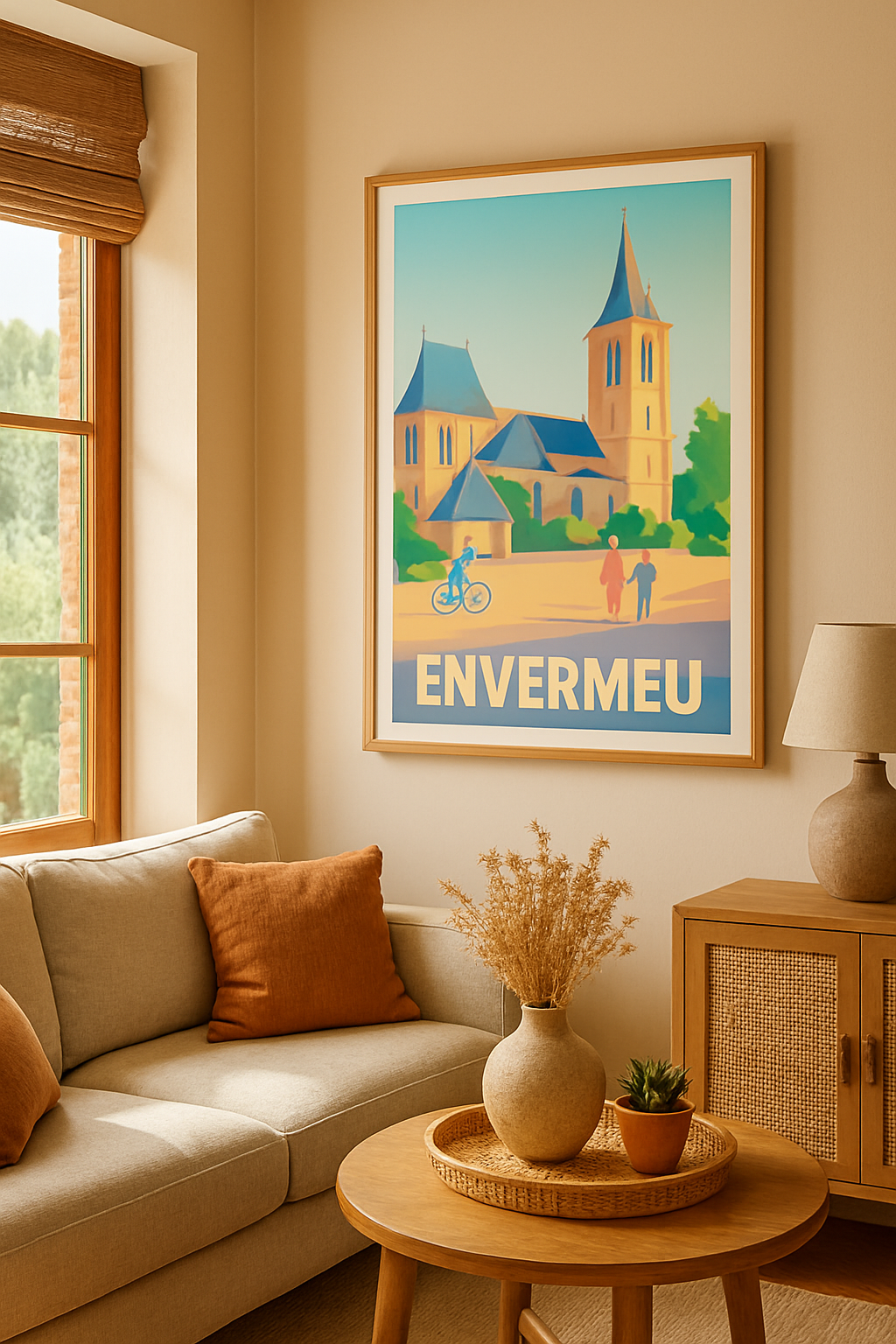 Affiche Envermeu — Charme et Sérénité au Cœur du Patrimoine · poster d'art de Envermeu