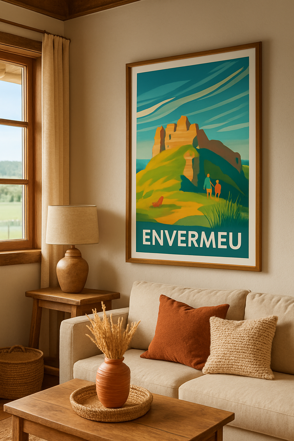 Seine-Maritime France Affiche de Envermeu - Évasion et patrimoine pittoresque