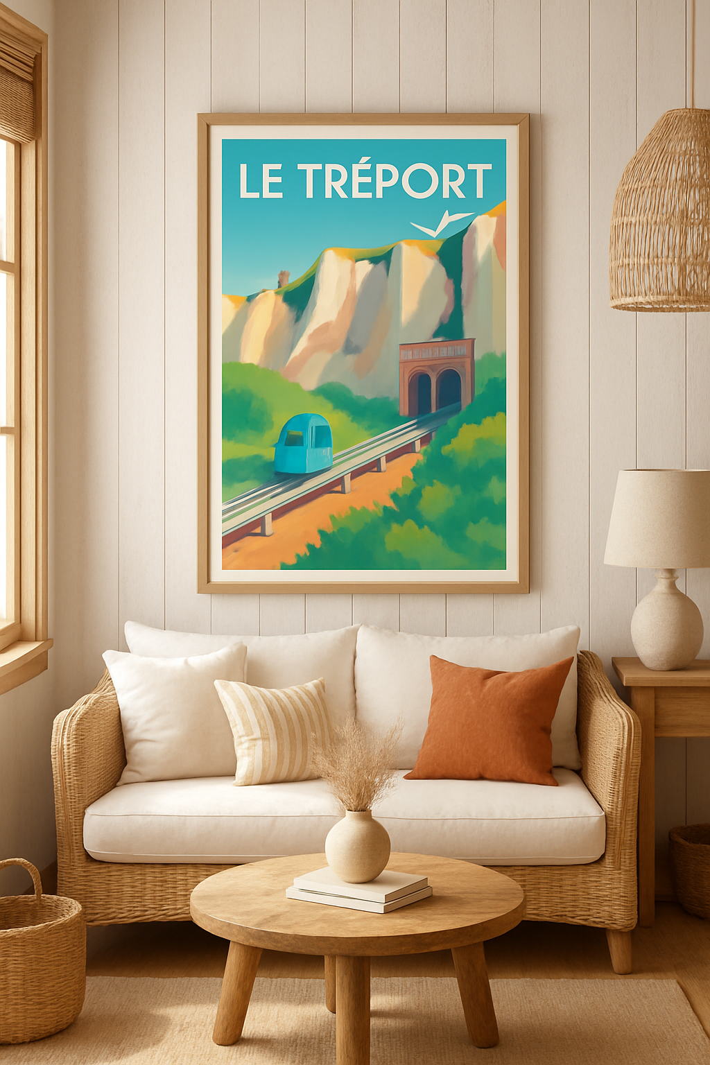 Seine-Maritime France Affiche de Le Tréport - L'Escapade Nature et Aventure