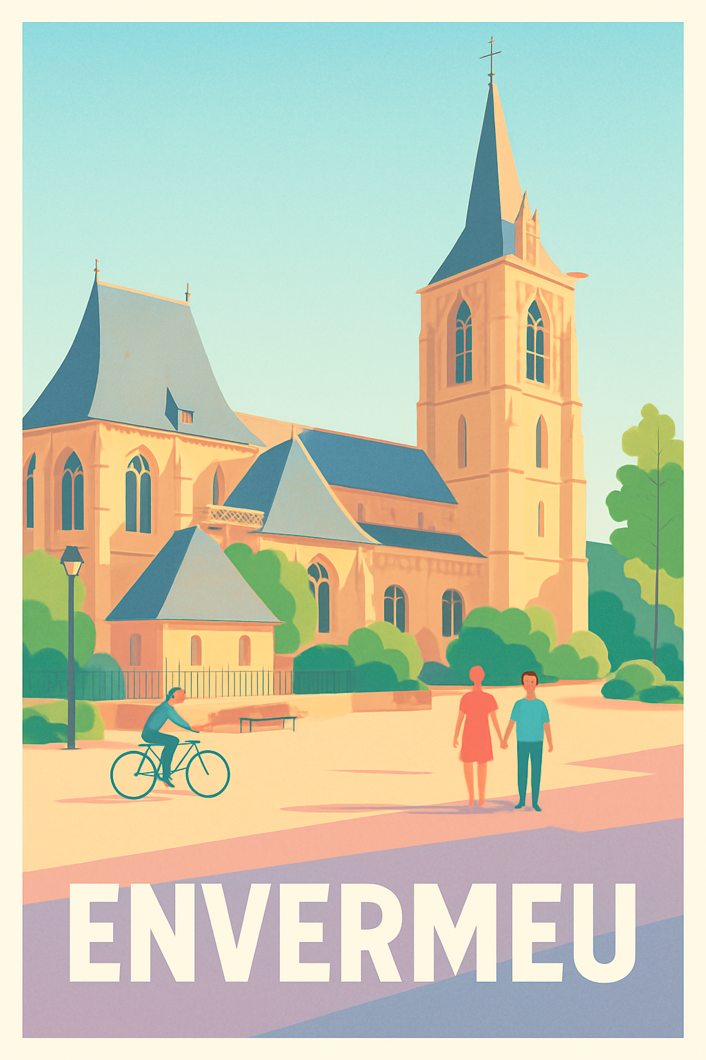 Affiche Envermeu — Charme et Sérénité au Cœur du Patrimoine · poster d'art de Envermeu