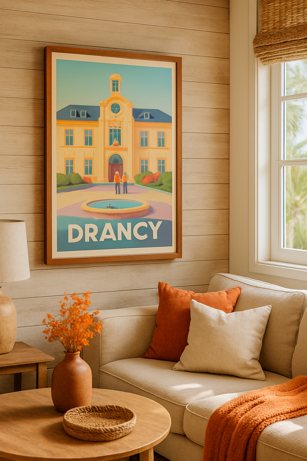 Seine-Saint-Denis France Affiche de Drancy - L'élégance au cœur de la ville