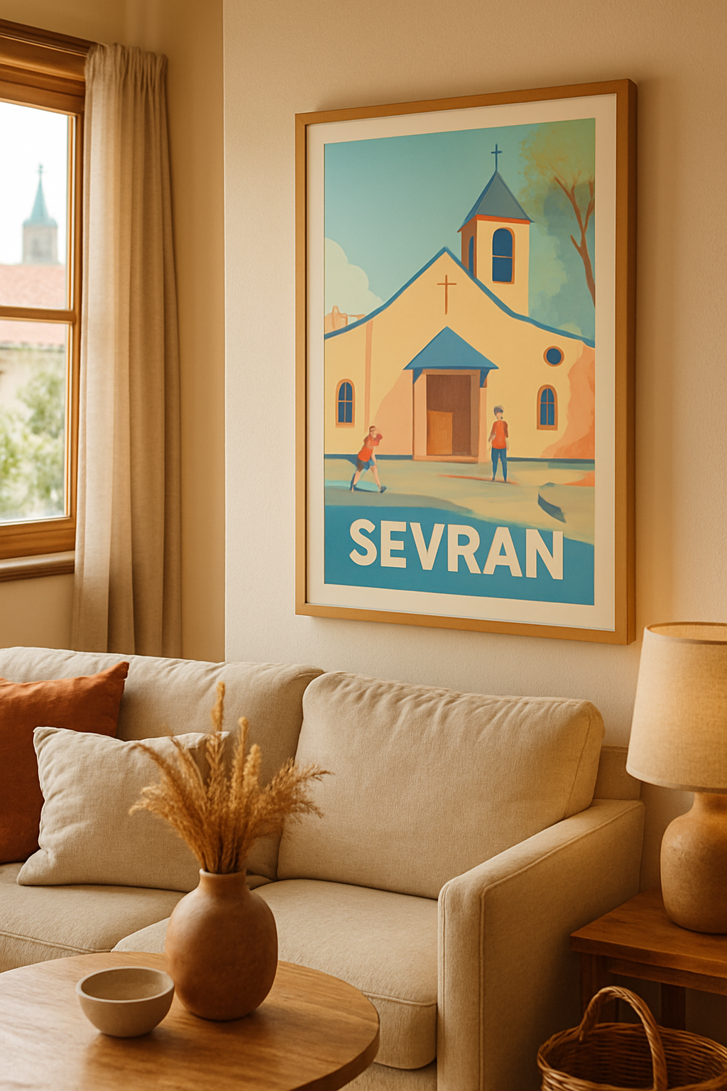 Seine-Saint-Denis France Affiche de Sevran - Douceur et Sérénité au Cœur de la Ville