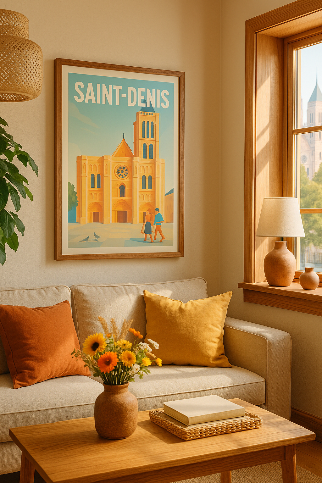 Affiche Saint-Denis — L'élégance historique au cœur de la ville · poster d'art de Saint-Denis