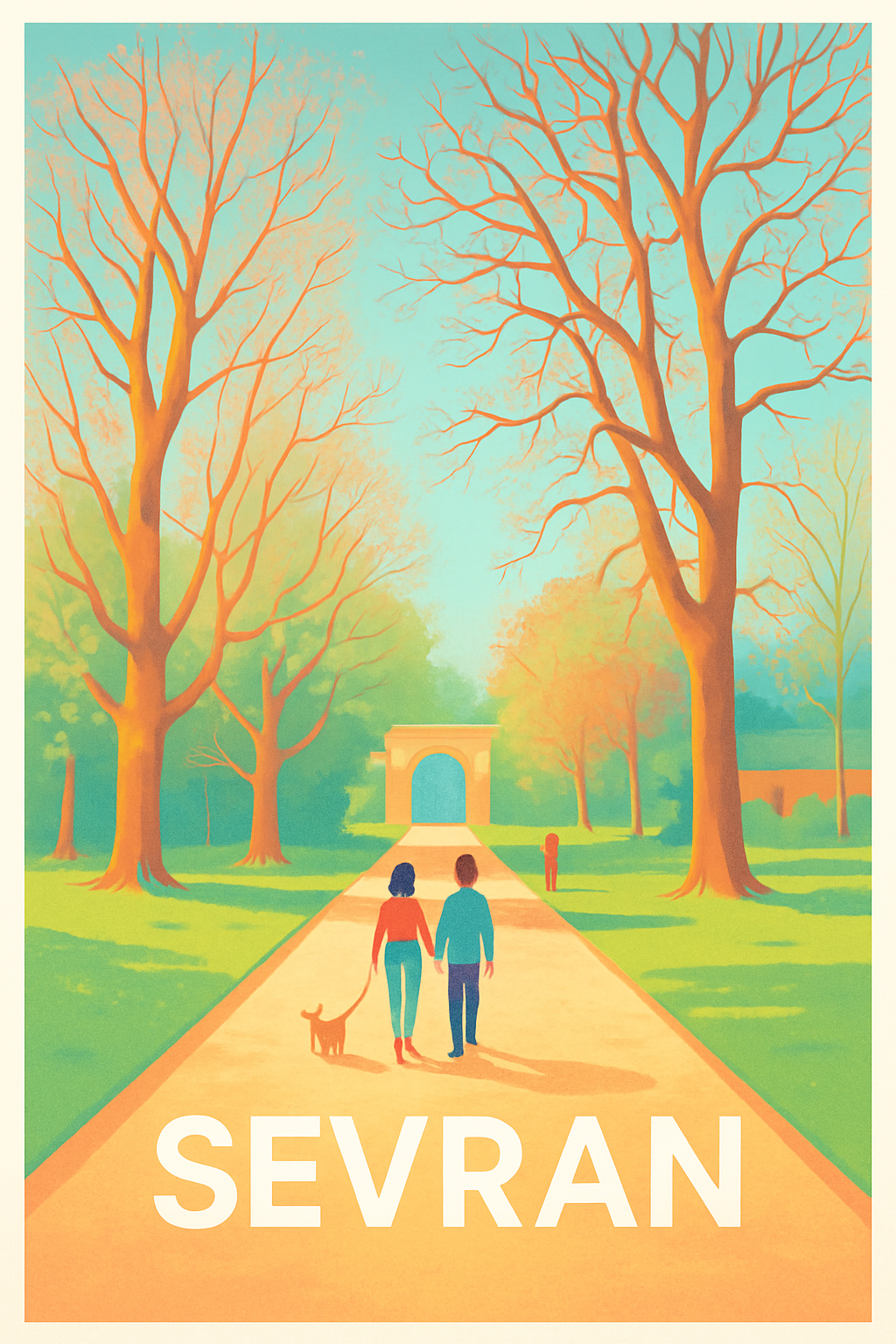 Seine-Saint-Denis France Pas de Cadre / 20 × 30cm Affiche de Sevran - Promenade paisible au cœur de la nature
