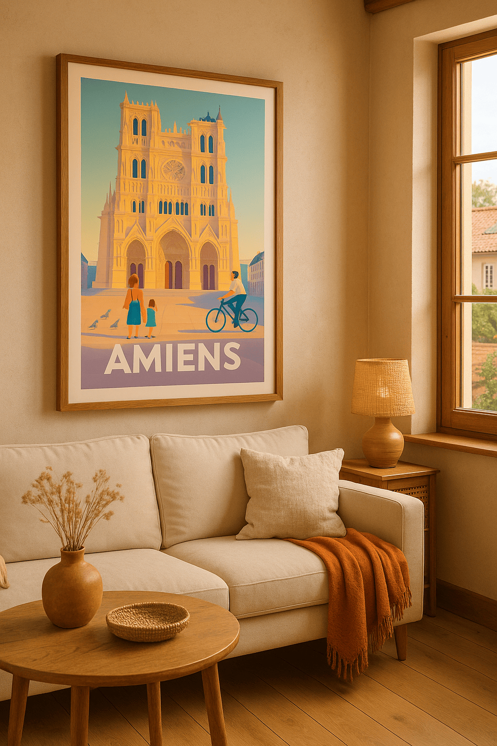 Somme France Affiche de Amiens - L’élégance gothique de la Cathédrale