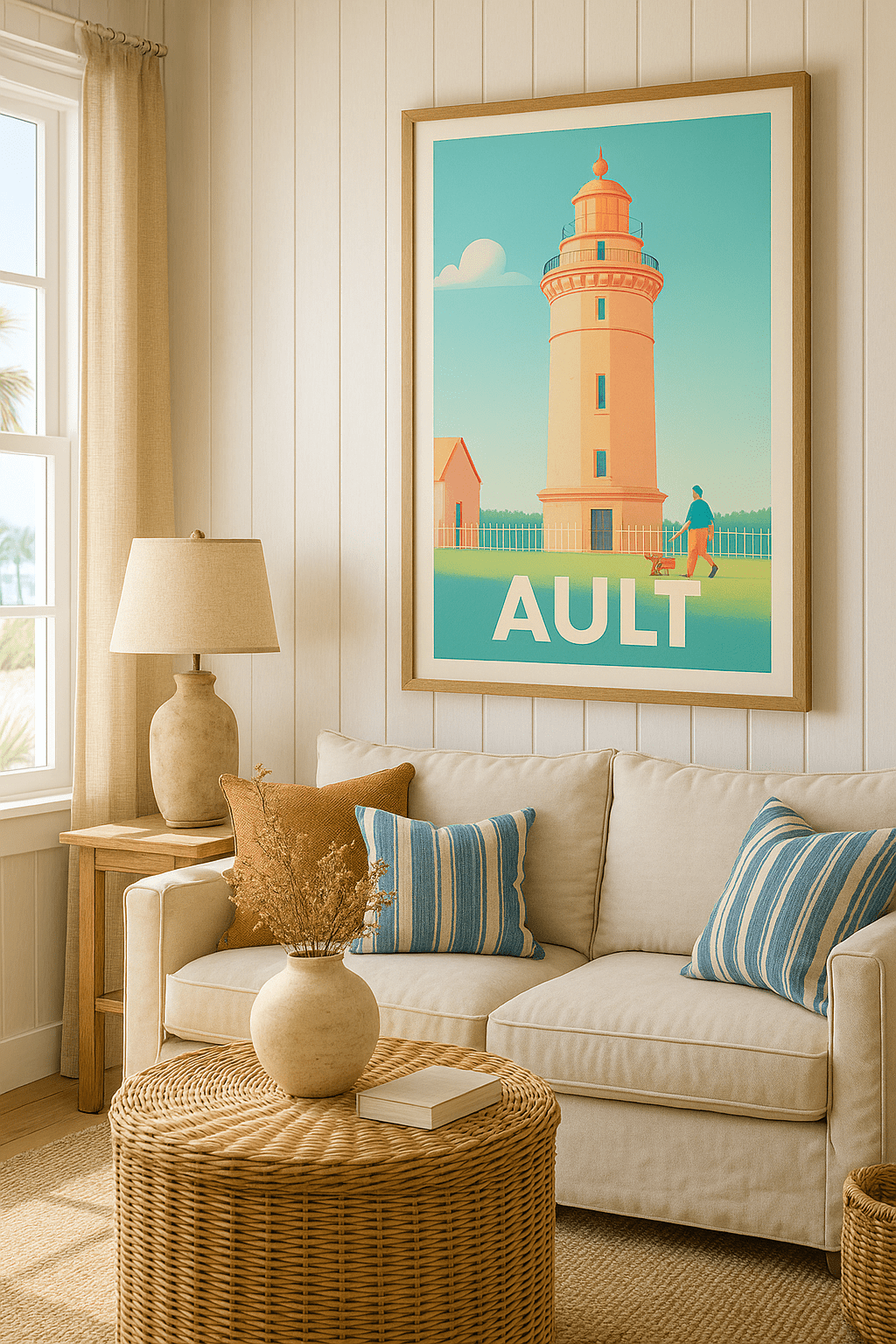 Somme France Affiche de Ault - Charme côtier et lumière douce