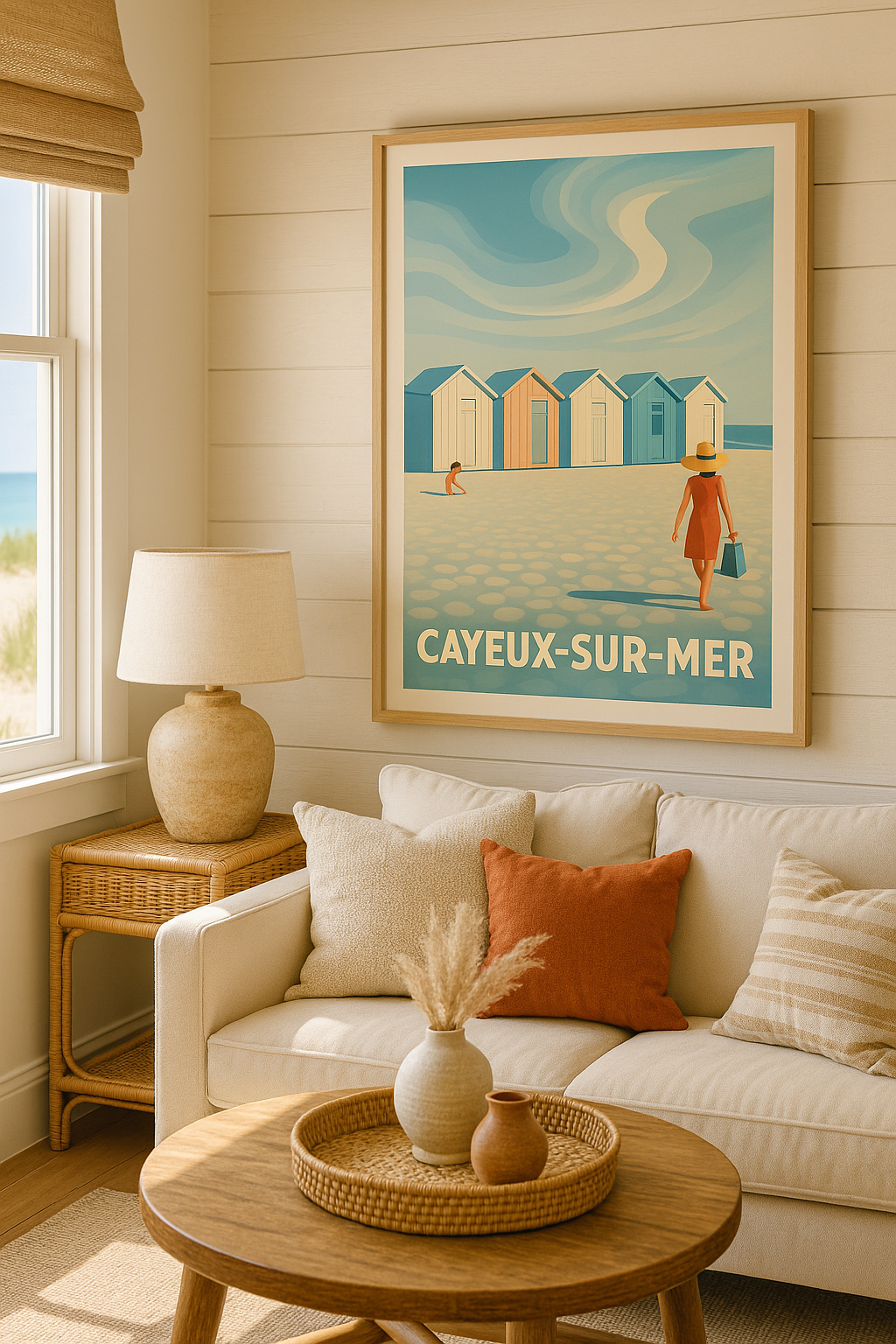 Affiche Cayeux-sur-Mer — L'élégance balnéaire retrouvée · poster d'art de Cayeux-sur-Mer