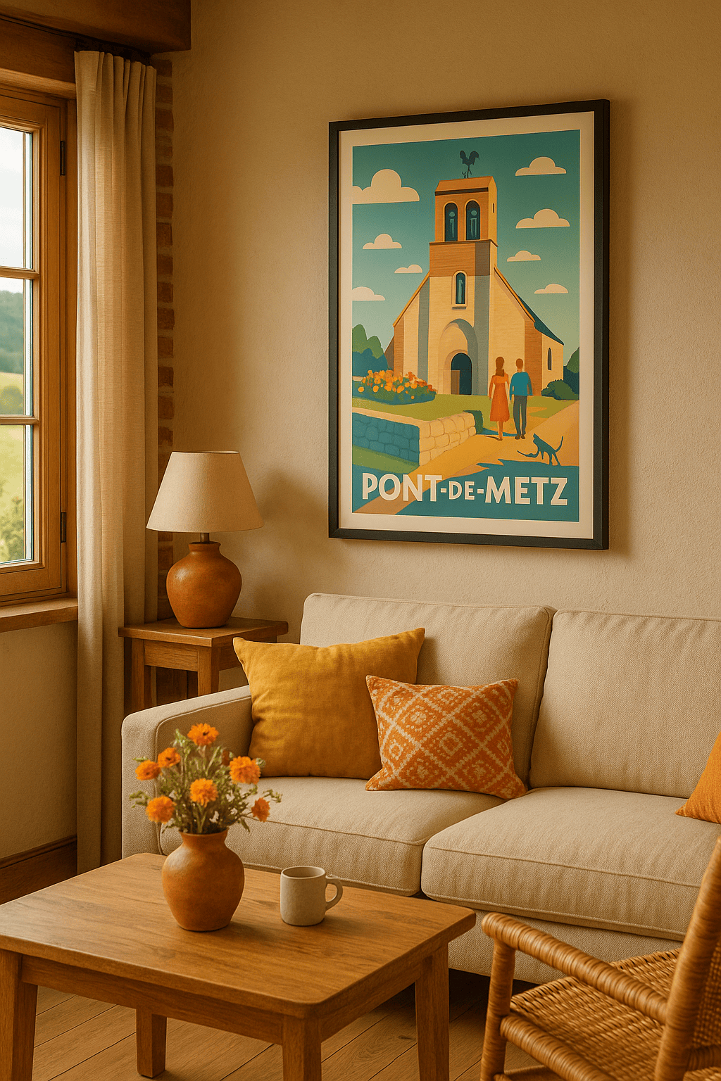 Somme France Affiche de Pont-de-Metz - Charme et tranquillité au cœur de la Picardie