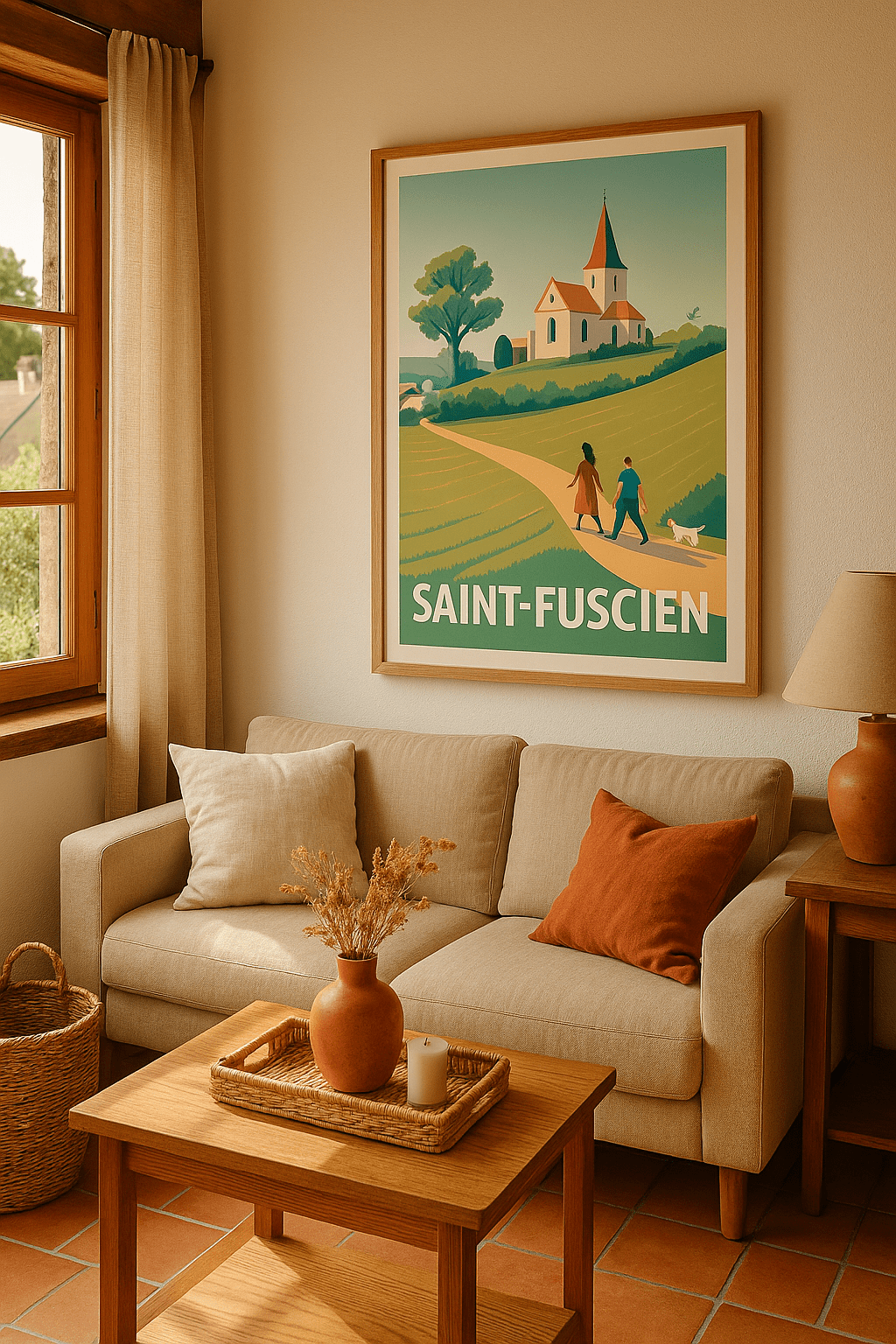 Somme France Affiche de Saint-Fuscien - L'élégance bucolique au cœur de la campagne
