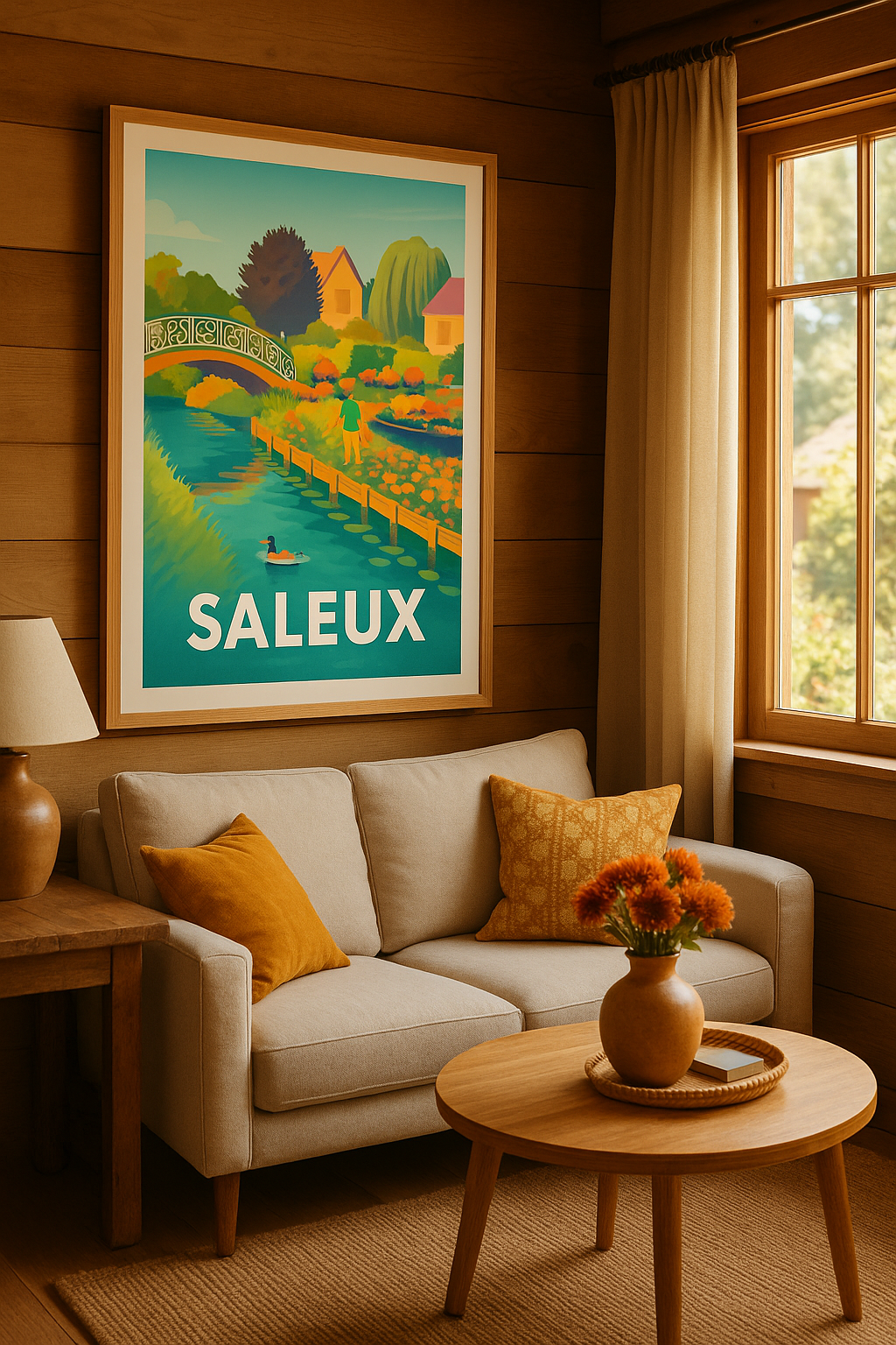 Somme France Affiche de Saleux - Charme bucolique au fil de l'eau