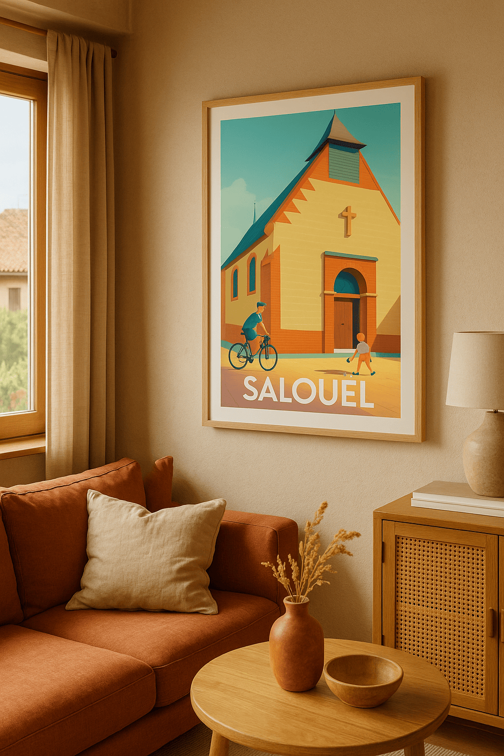 Affiche Salouèl — Charme et sérénité au cœur du village · poster d'art de Salouèl