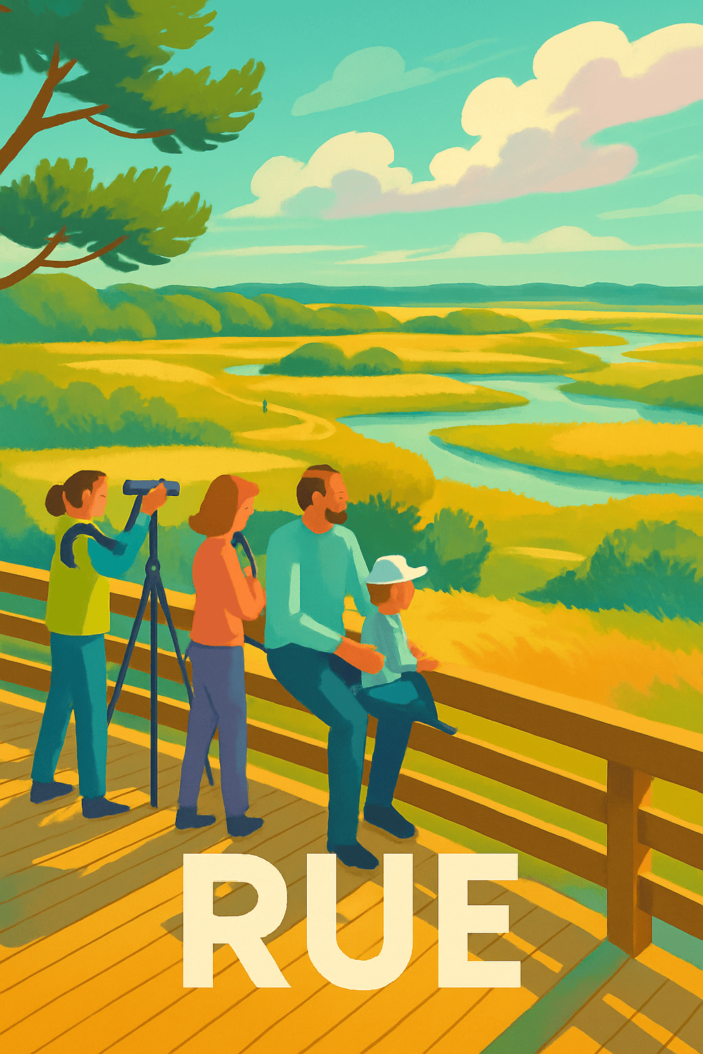 Affiche Rue — Émerveillement au cœur de la nature · poster d'art de Rue