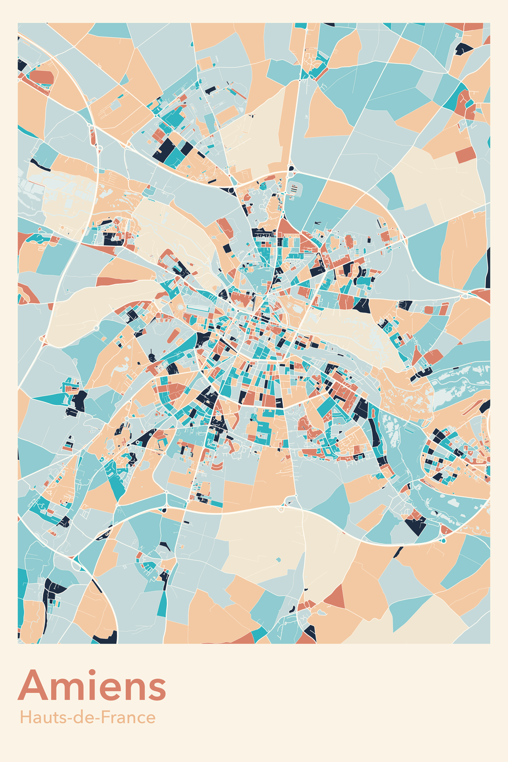 Plan d'Amiens - Carte personnalisée