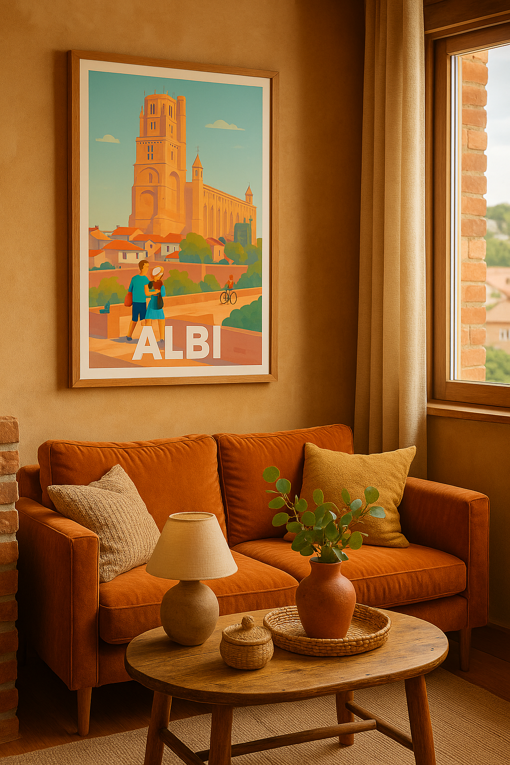 Affiche Albi — Sous le charme de la cathédrale Sainte-Cécile · poster d'art de Albi