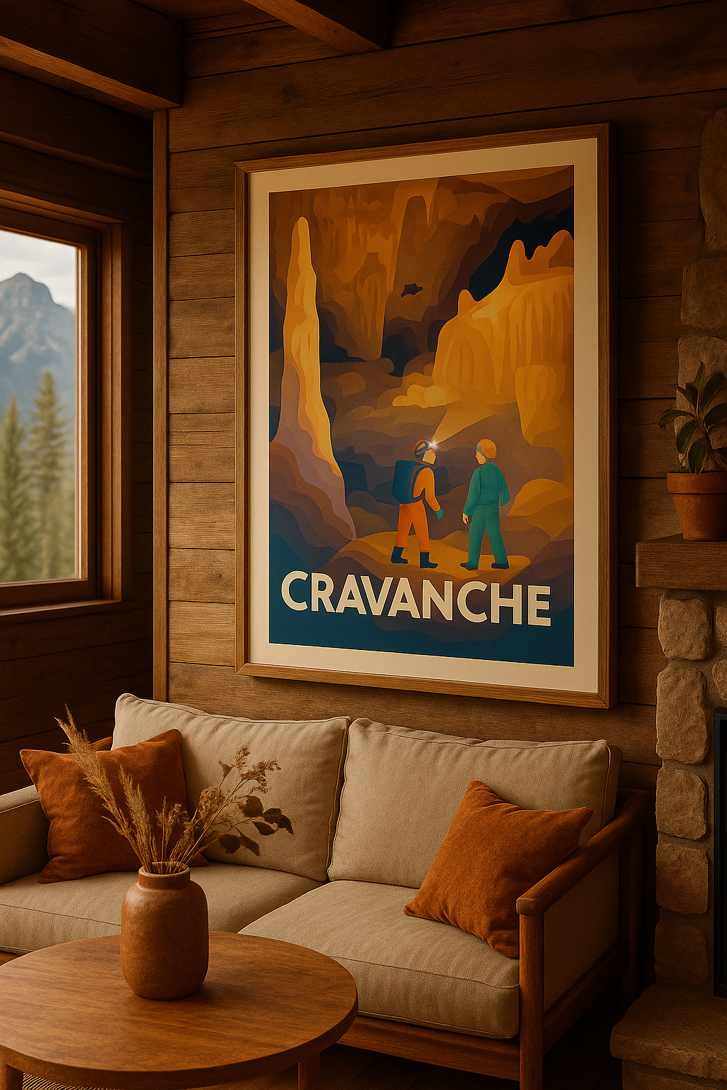 Affiche Cravanche — Exploration souterraine fascinante · poster d'art de Cravanche