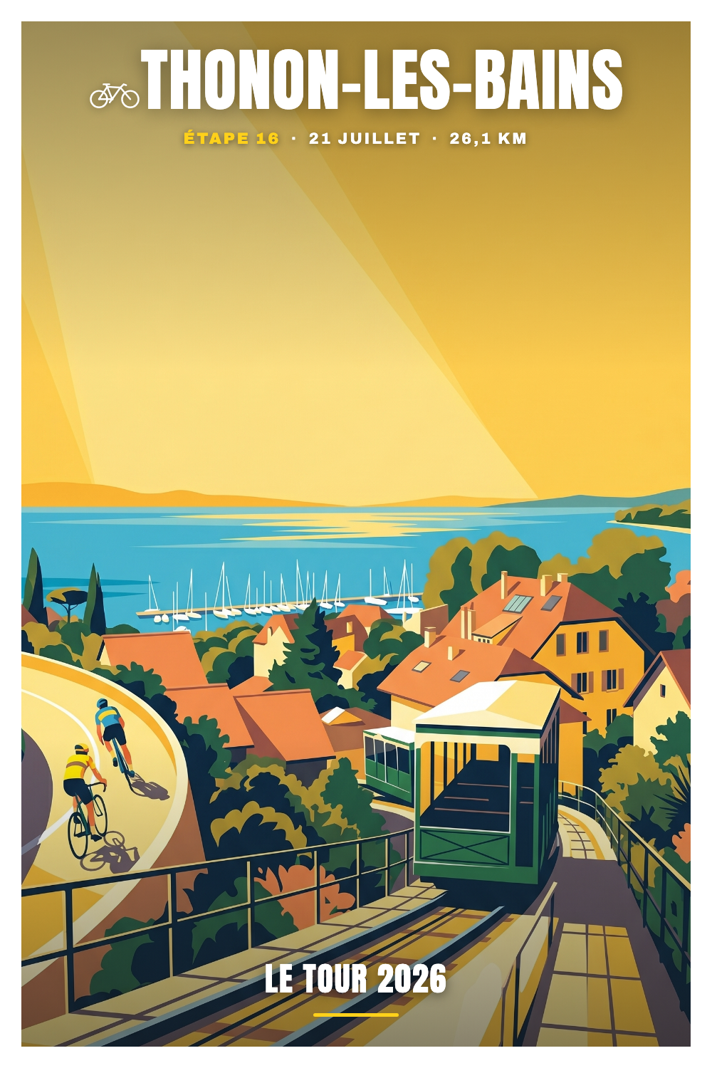 Affiche Thonon-les-Bains - Le Tour 2026