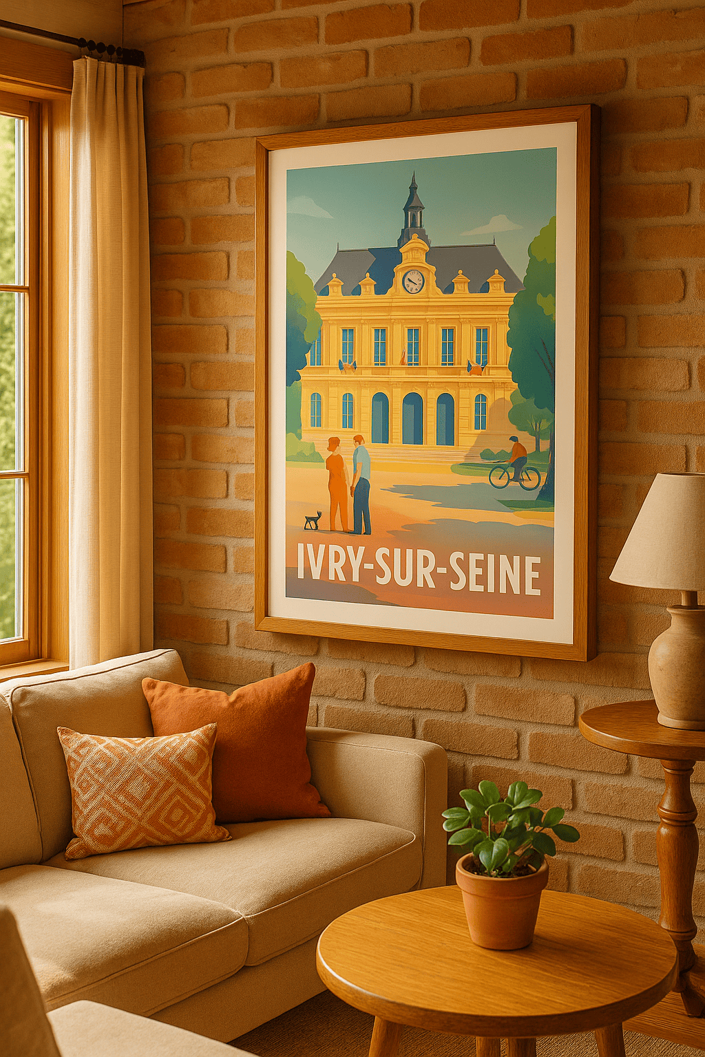 Val-de-Marne France Affiche de Ivry-sur-Seine - Charme et patrimoine aux portes de Paris