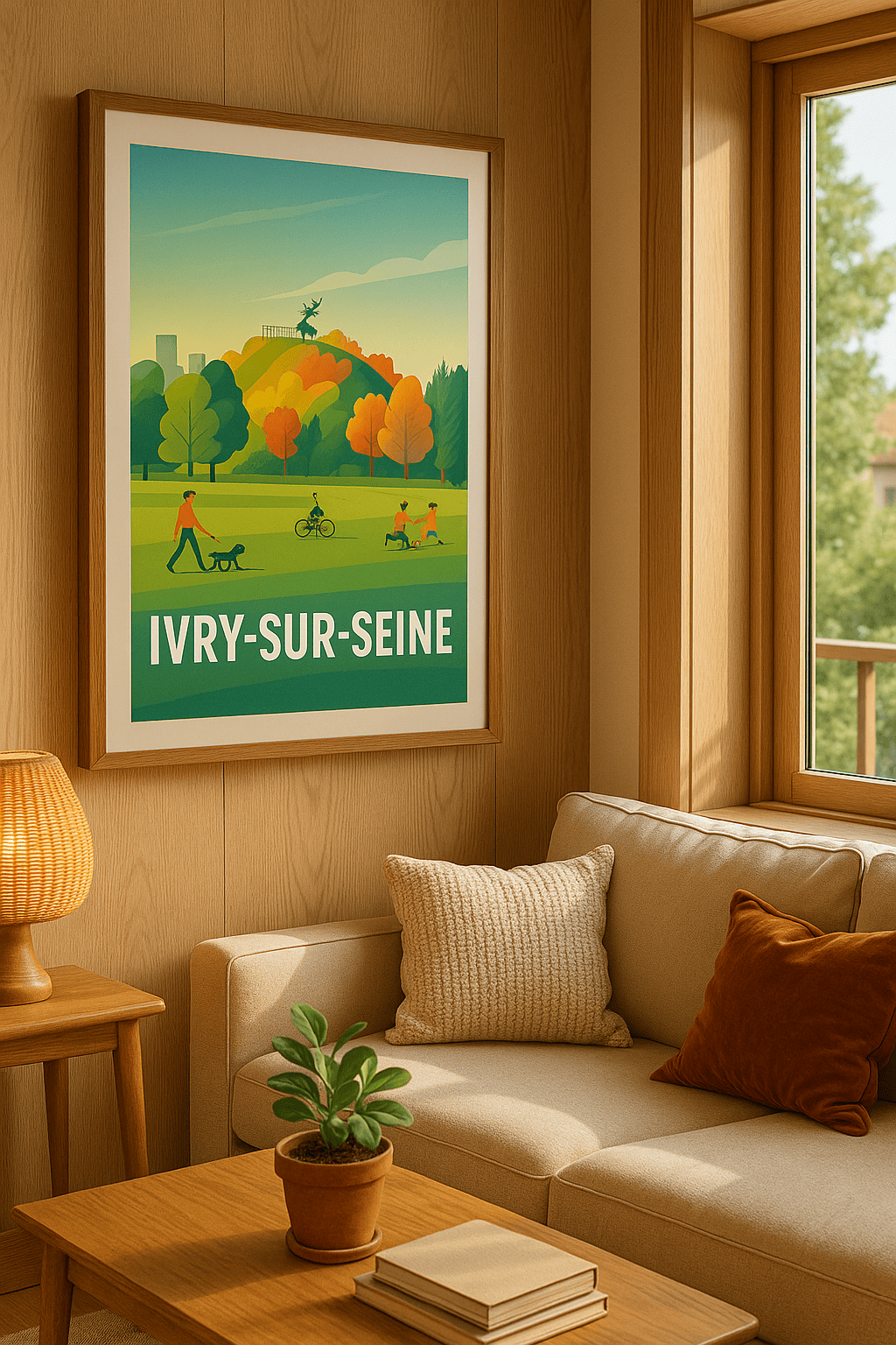 Val-de-Marne France Affiche de Ivry-sur-Seine - Un écrin de verdure aux portes de Paris