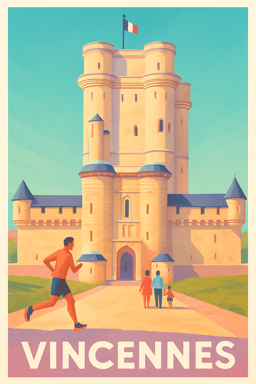 Affiche Vincennes — Découvrez le charme historique du Château · poster d'art de Vincennes
