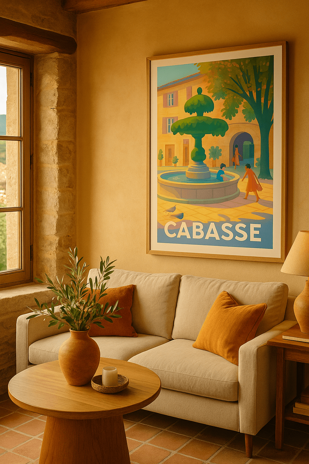 Var France Affiche de Cabasse - Charme et douceur provençale