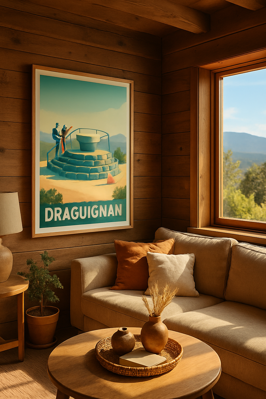 Var France Affiche de Draguignan - Évasion et découverte en Provence Verte