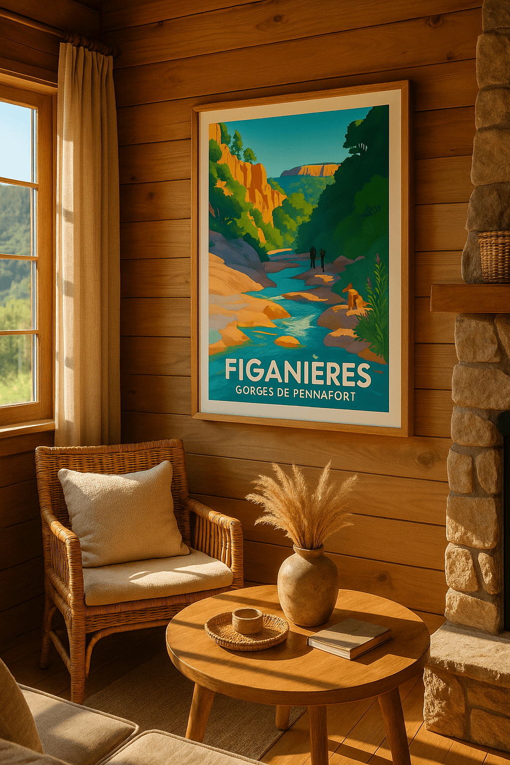 Affiche Figanières — Escapade nature aux Gorges de Pennafort · poster d'art de Figanières