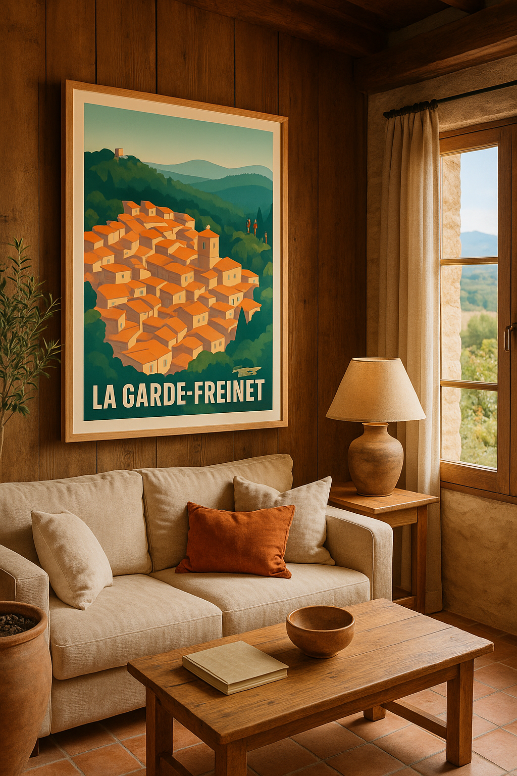Affiche La Garde-Freinet — Charme authentique au cœur de la nature · poster d'art de La Garde-Freinet