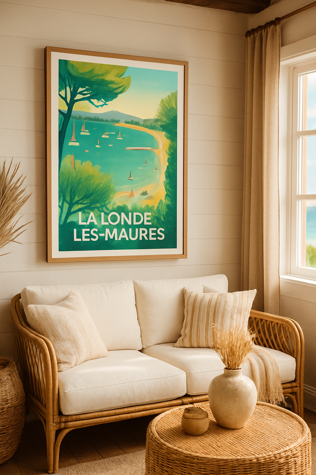 Affiche La Londe-les-Maures — Évasion et douceur méditerranéenne · poster d'art de La Londe-les-Maures