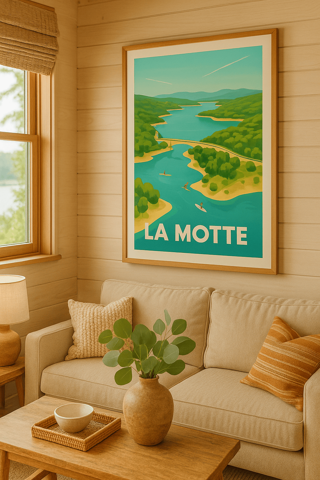 Var France Affiche de La Motte - Évasion au fil de l'eau