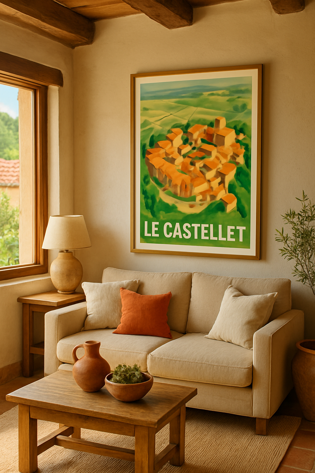 Affiche Le Castellet — Charme Provençal Authentique · poster d'art de Le Castellet