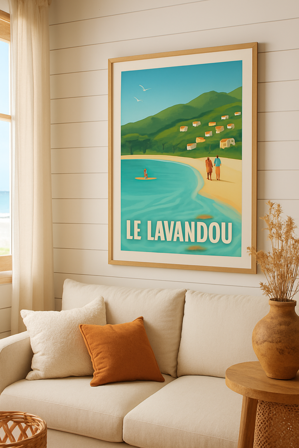 Affiche Le Lavandou — Évasion et sérénité au bord de la Méditerranée · poster d'art de Le Lavandou