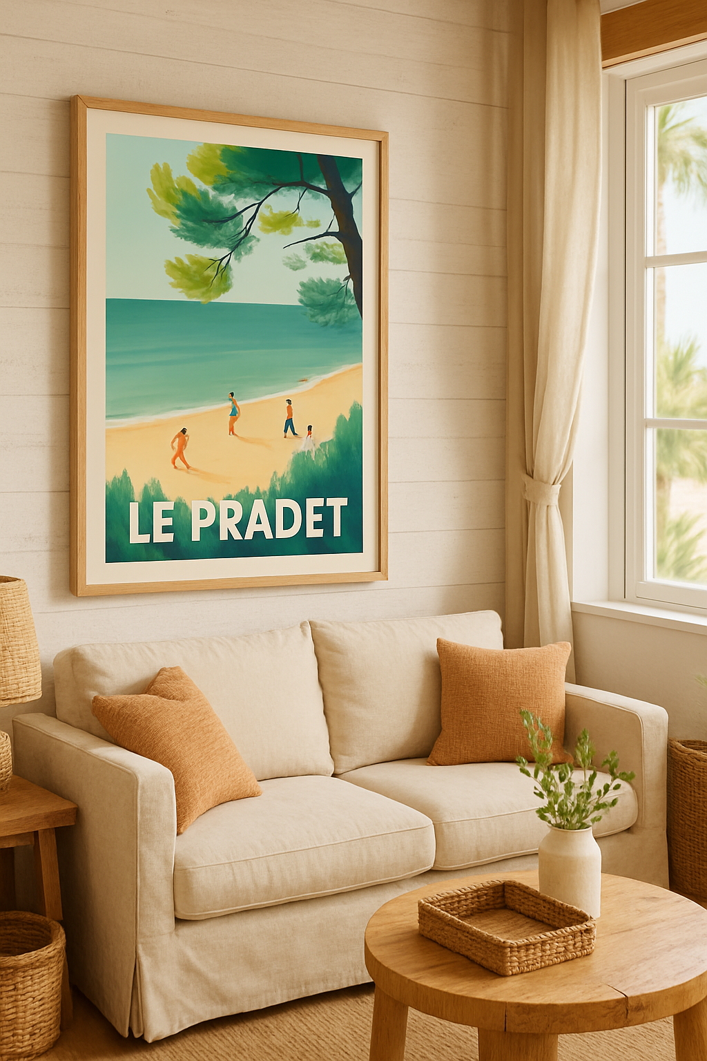 Affiche Le Pradet — Évasion en bord de mer · poster d'art de Le Pradet