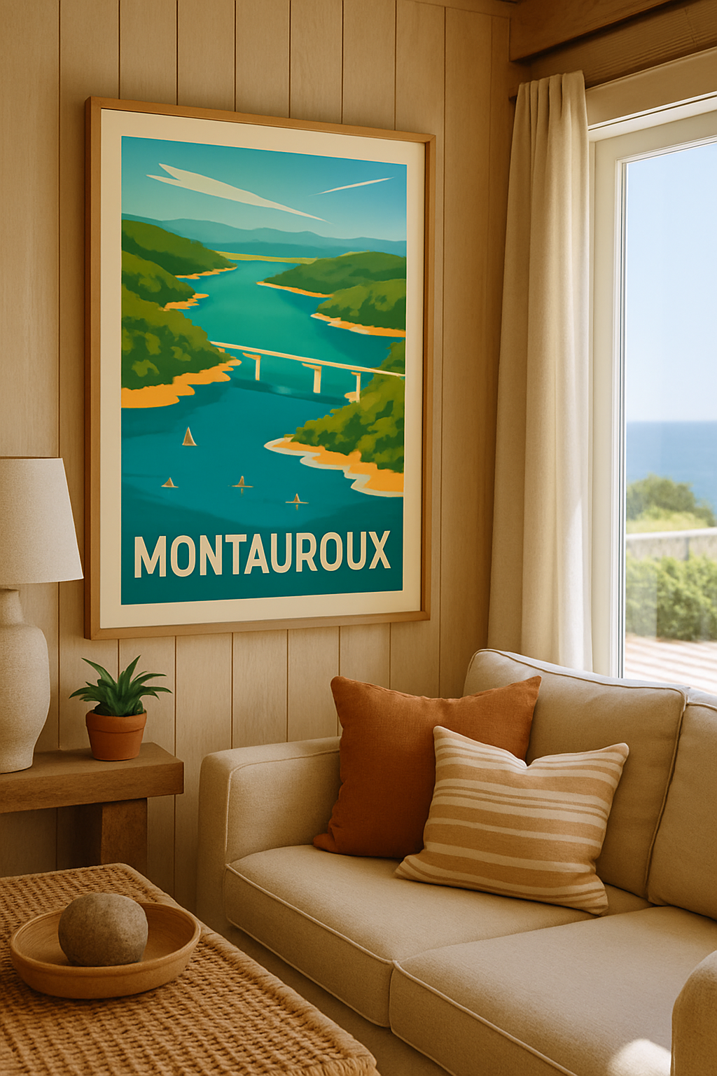 Affiche Montauroux — L'évasion au cœur de la nature azuréenne · poster d'art de Montauroux