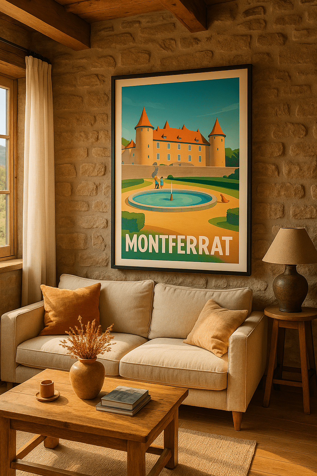 Affiche Montferrat — Élégance et sérénité au Château · poster d'art de Montferrat