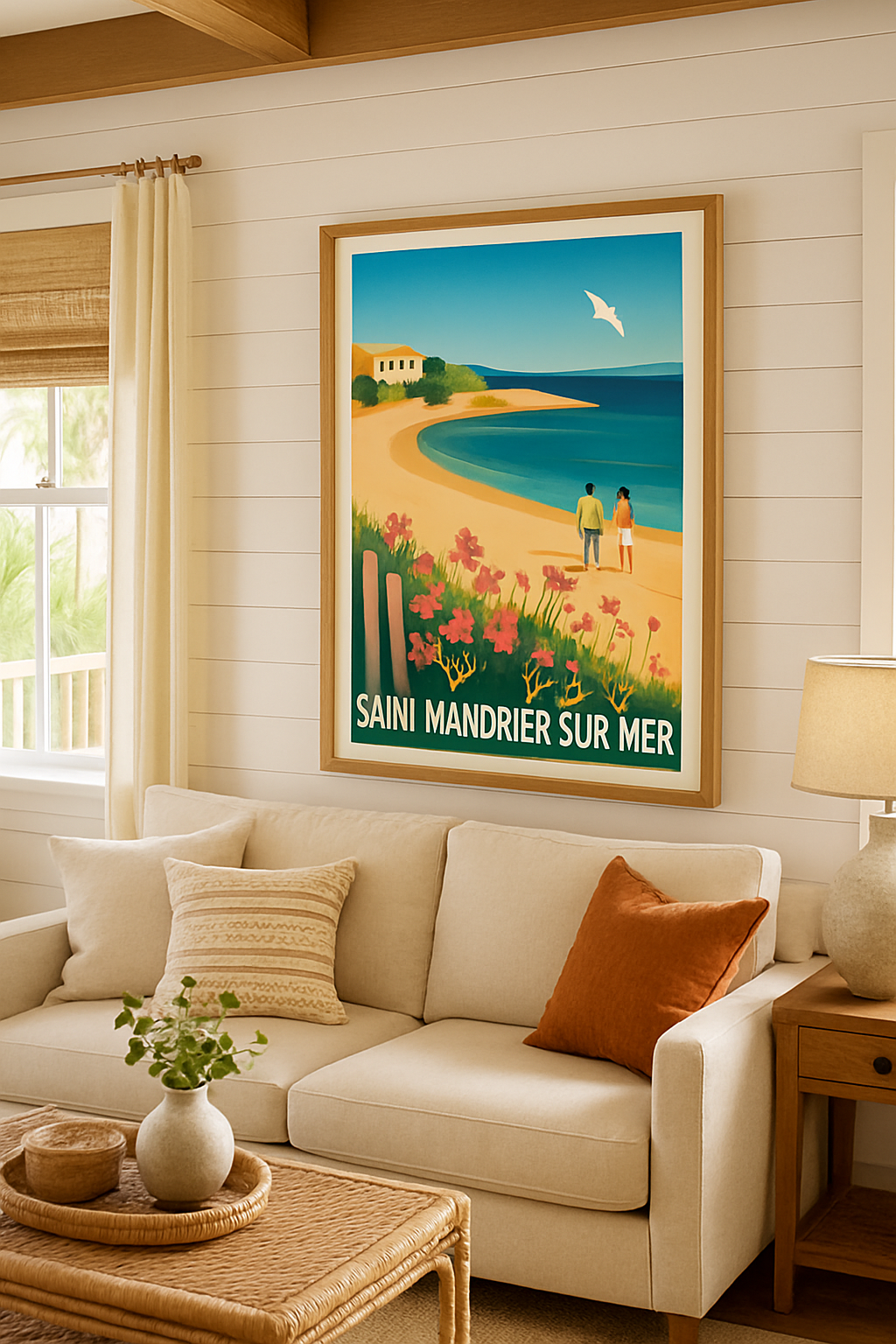 Affiche Saint-Mandrier-sur-Mer — Évasion et douceur marine · poster d'art de Saint-Mandrier-sur-Mer