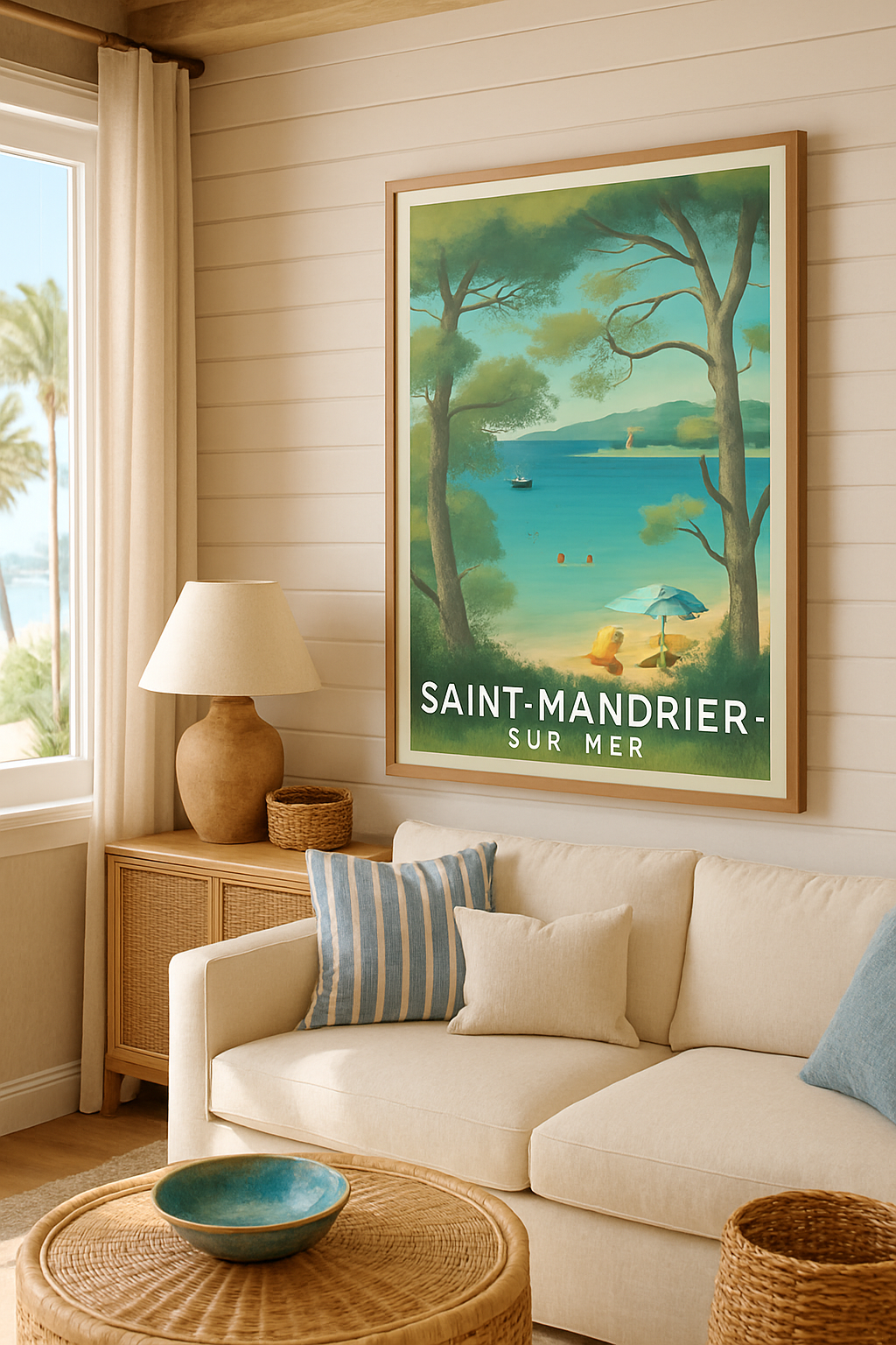 Var France Affiche de Saint-Mandrier-sur-Mer - Évasion et douceur méditerranéenne